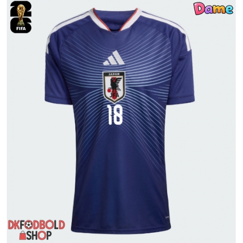 Japan Ayase Ueda #18 Hjemmebanetrøje Dame VM 2026 Kort ærmer